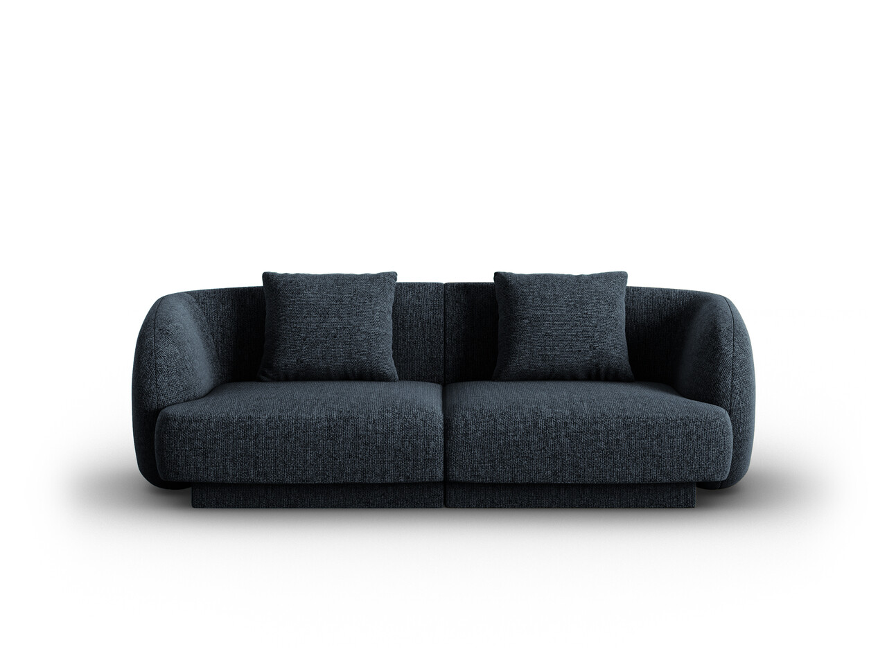 Canapea 2 locuri, Tulum, Cosmopolitan Design, 180x90x70 cm, tesatura chenille, albastru regal - imagine 6